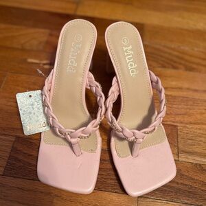 Mudd Women's Blush Braided Heels